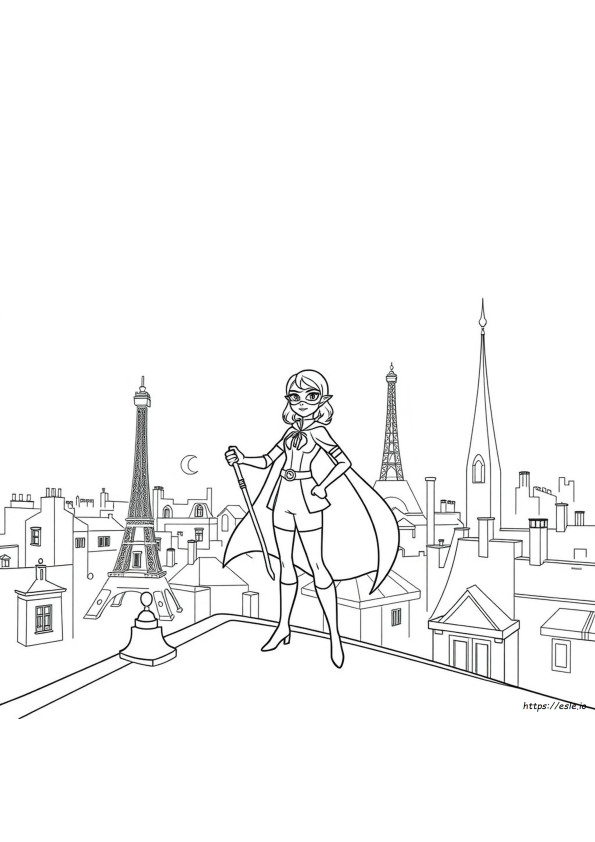 Rena Rouge Miraculous Coloring Pages