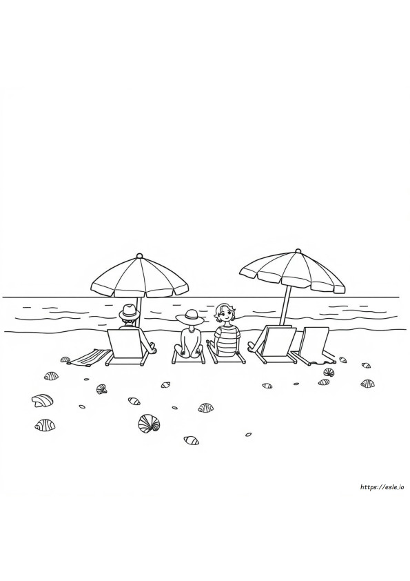 Free Printable Beach Themed Coloring Pages