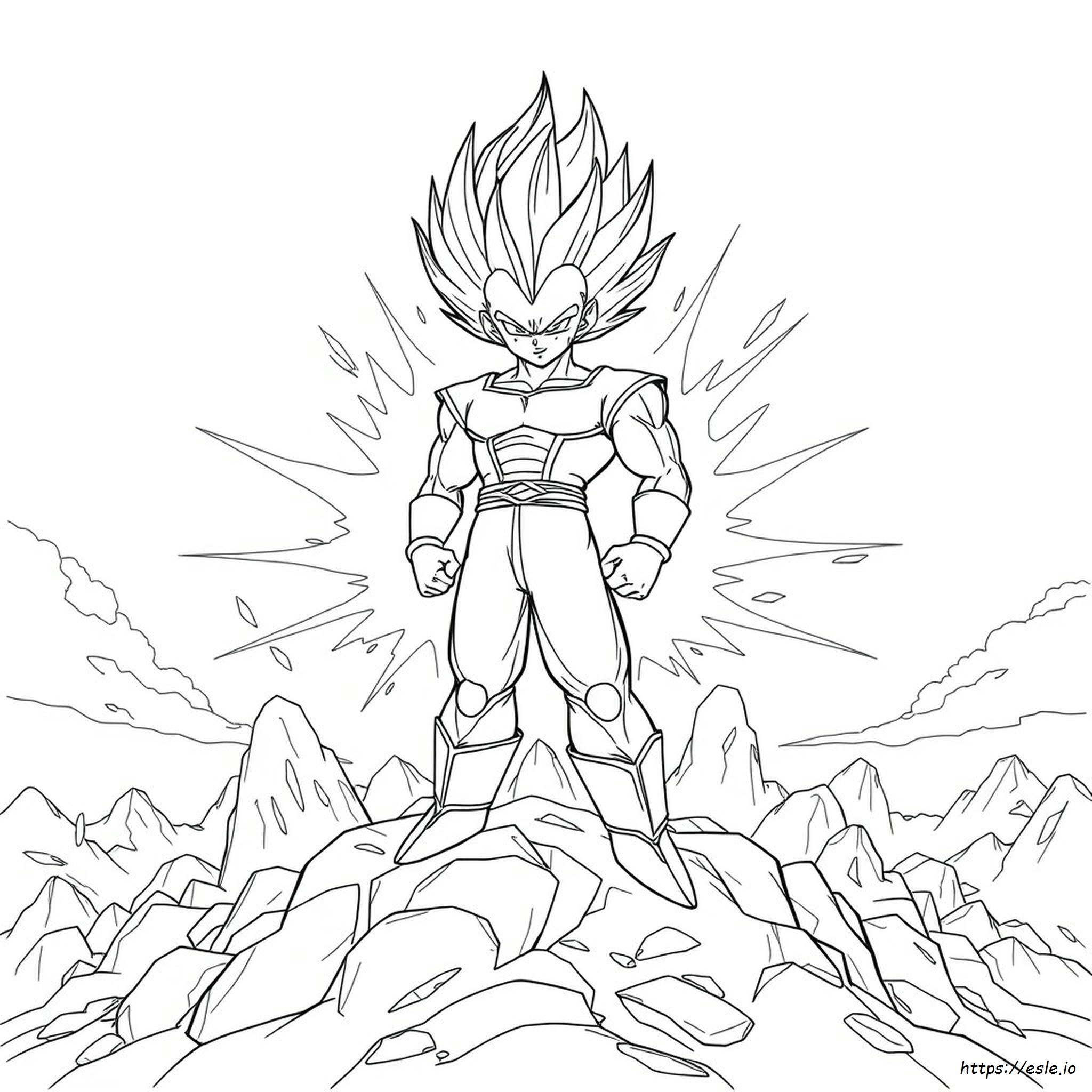 Vegeta Super Saiyan 5 Coloring Pages