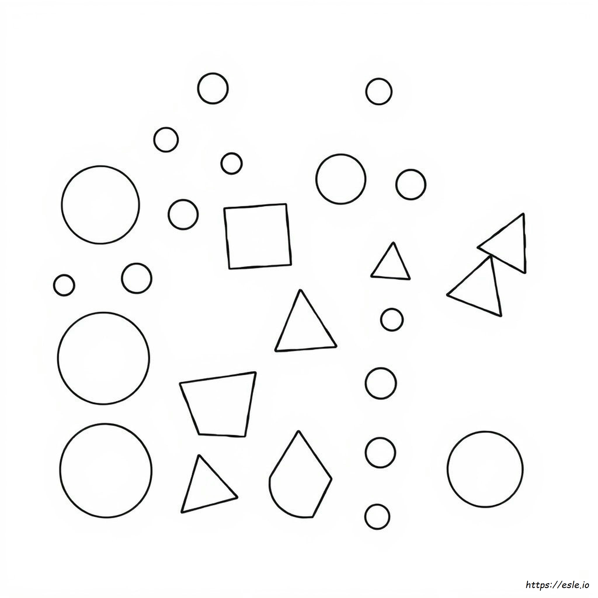 Shapes Coloring Pages Preschool - Free Printable