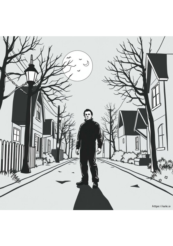 Free Printable Michael Myers Coloring Pages