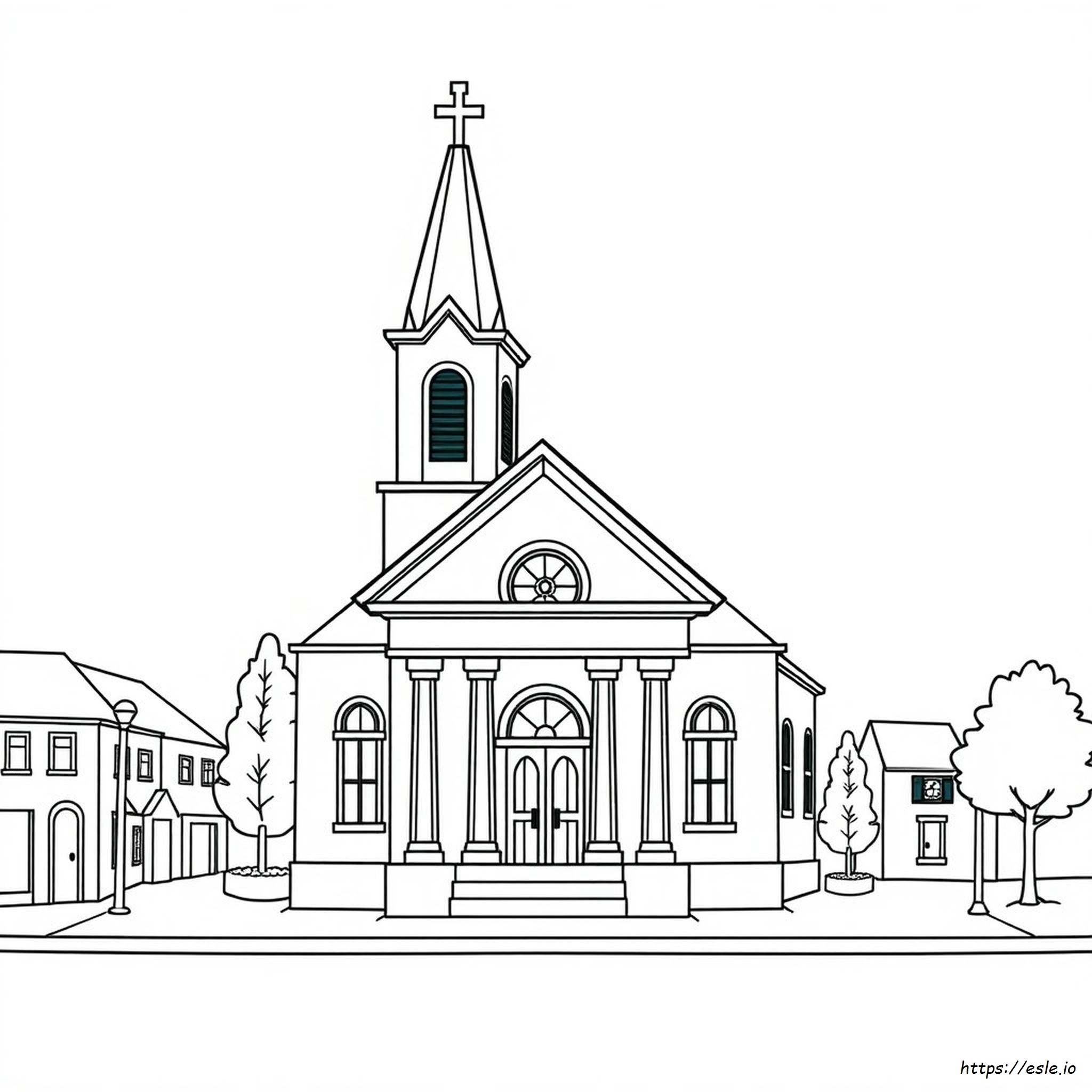 Printable Coloring Pages Of Churches