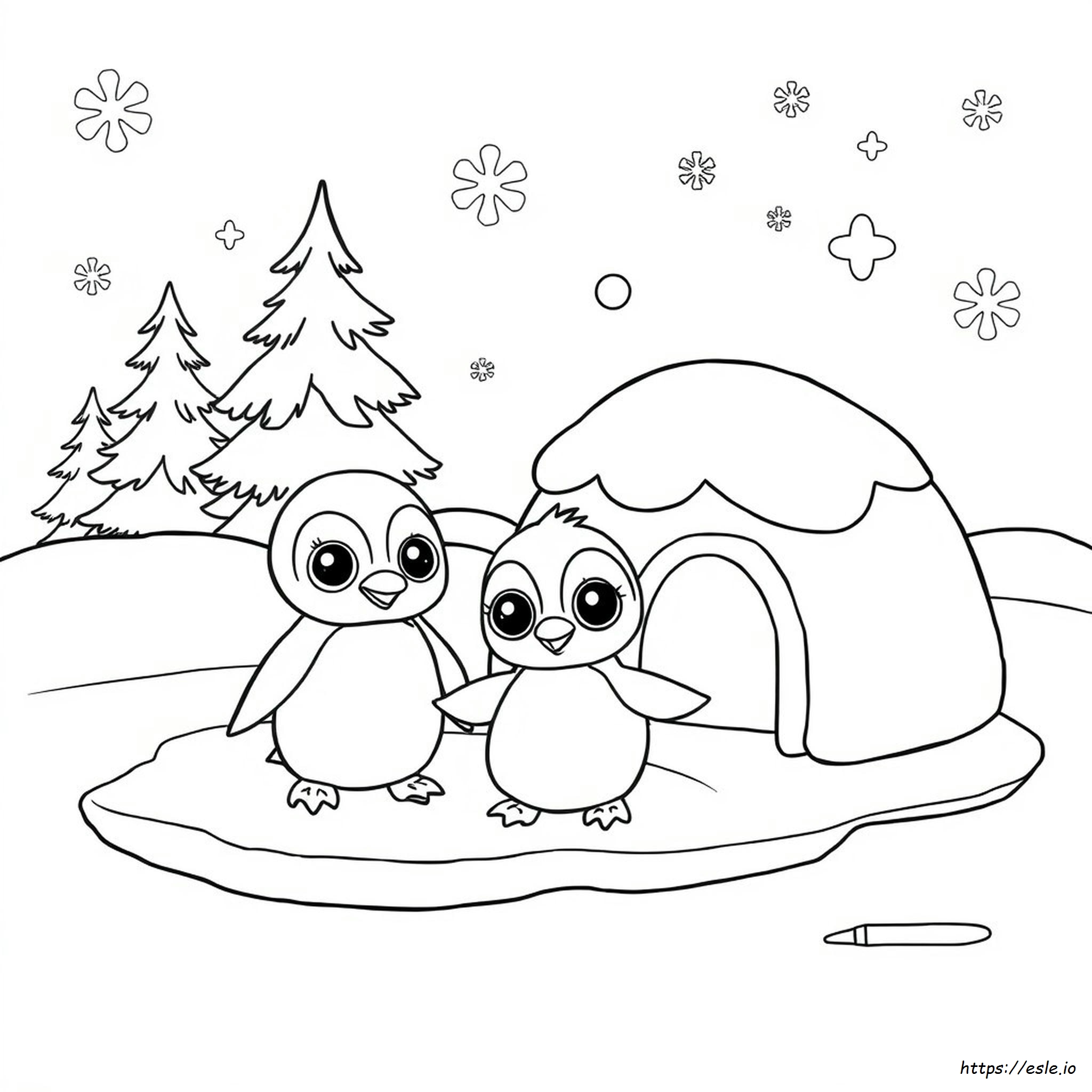 Lps: Pingüino Para Colorear