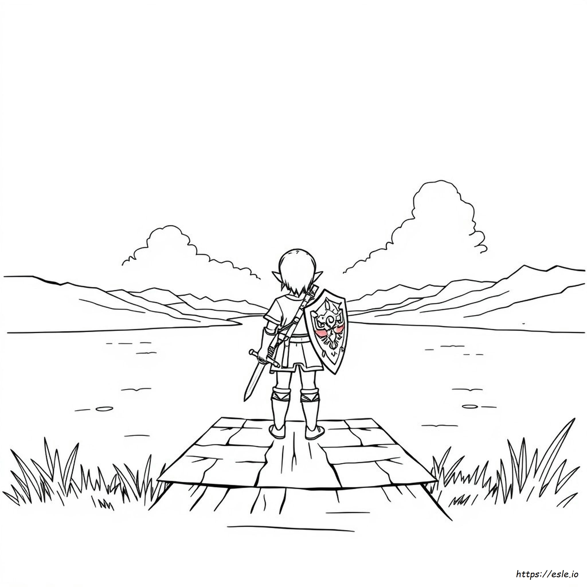 Coloriage Link Zelda