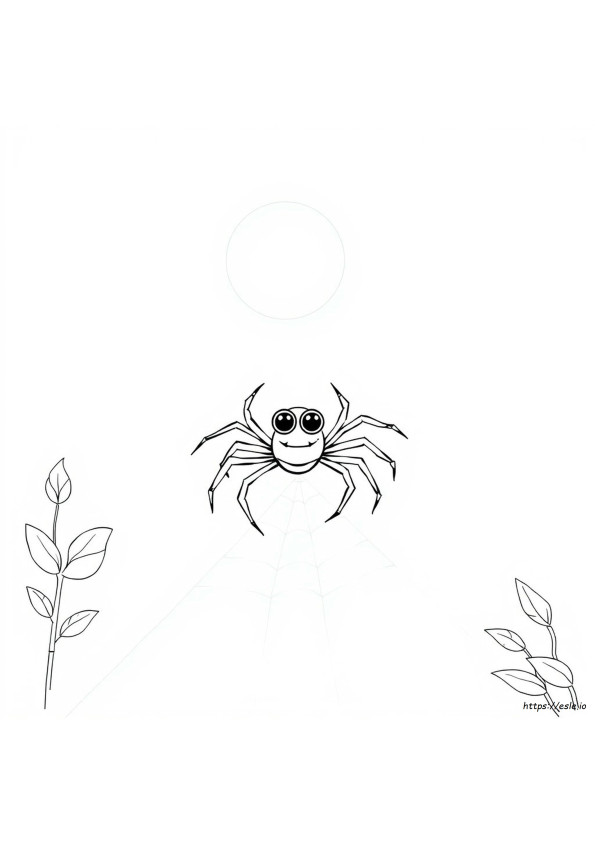 Coloriages Araignée Mignonne