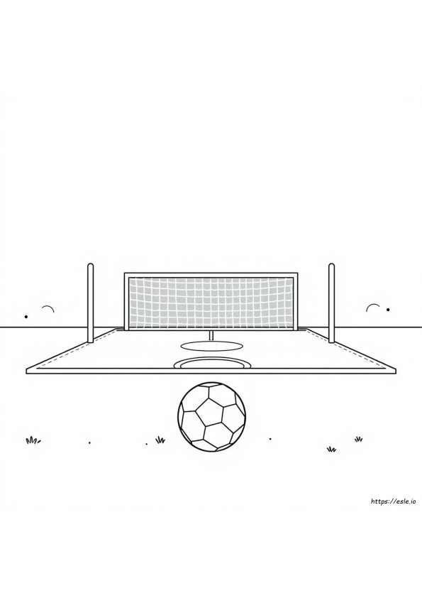 Footballfeld Ausmalbilder