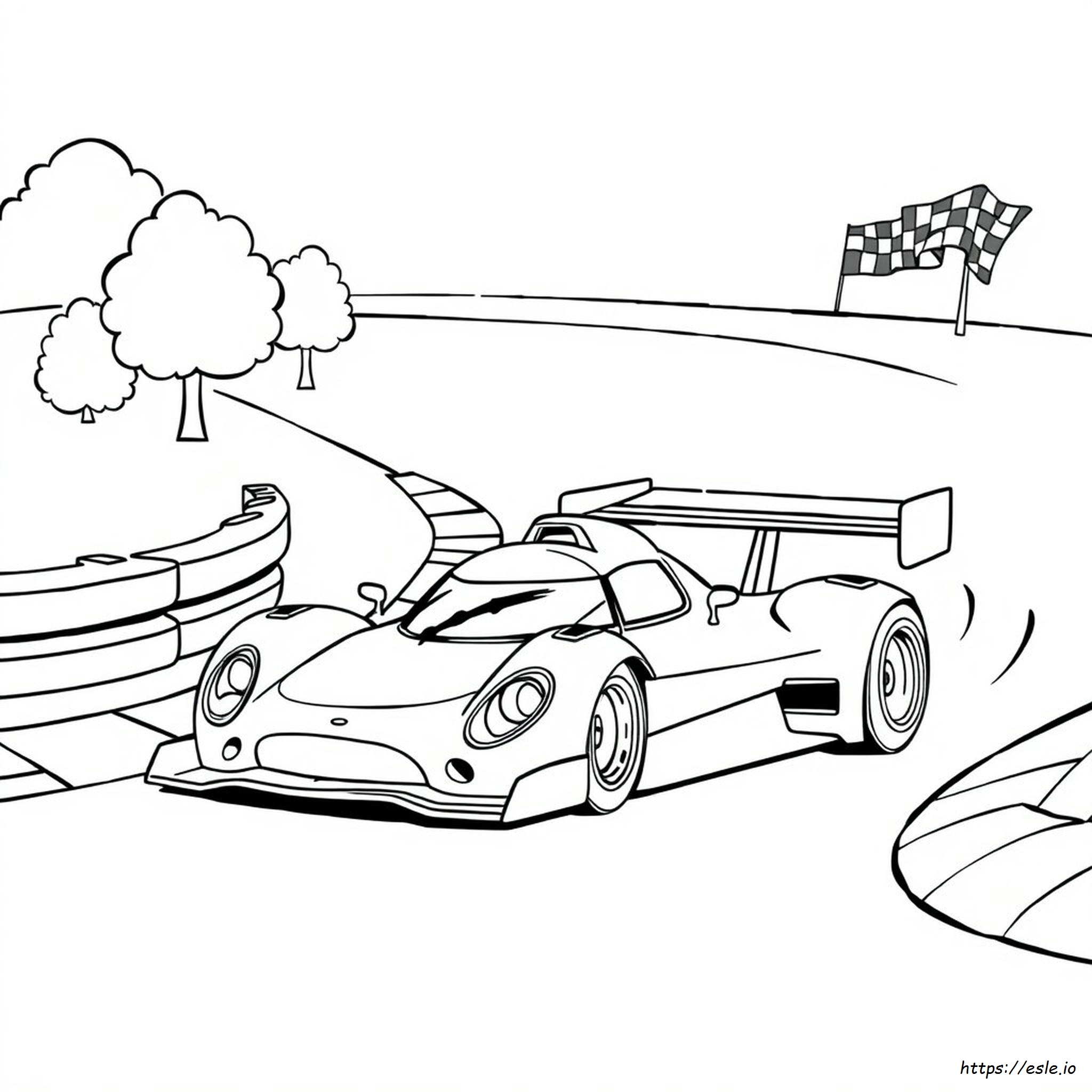 Race Car Colouring Pages Printable