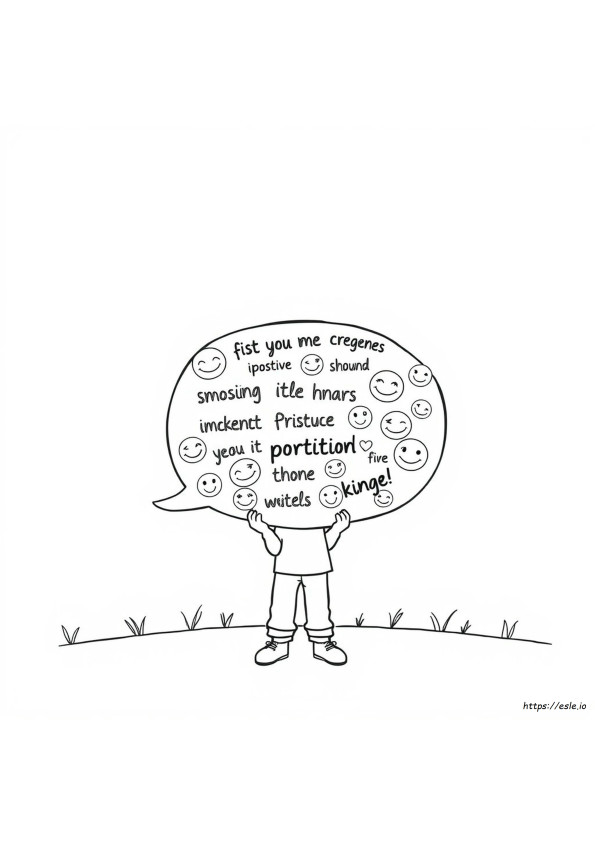 Words Of Affirmation Coloring Pages