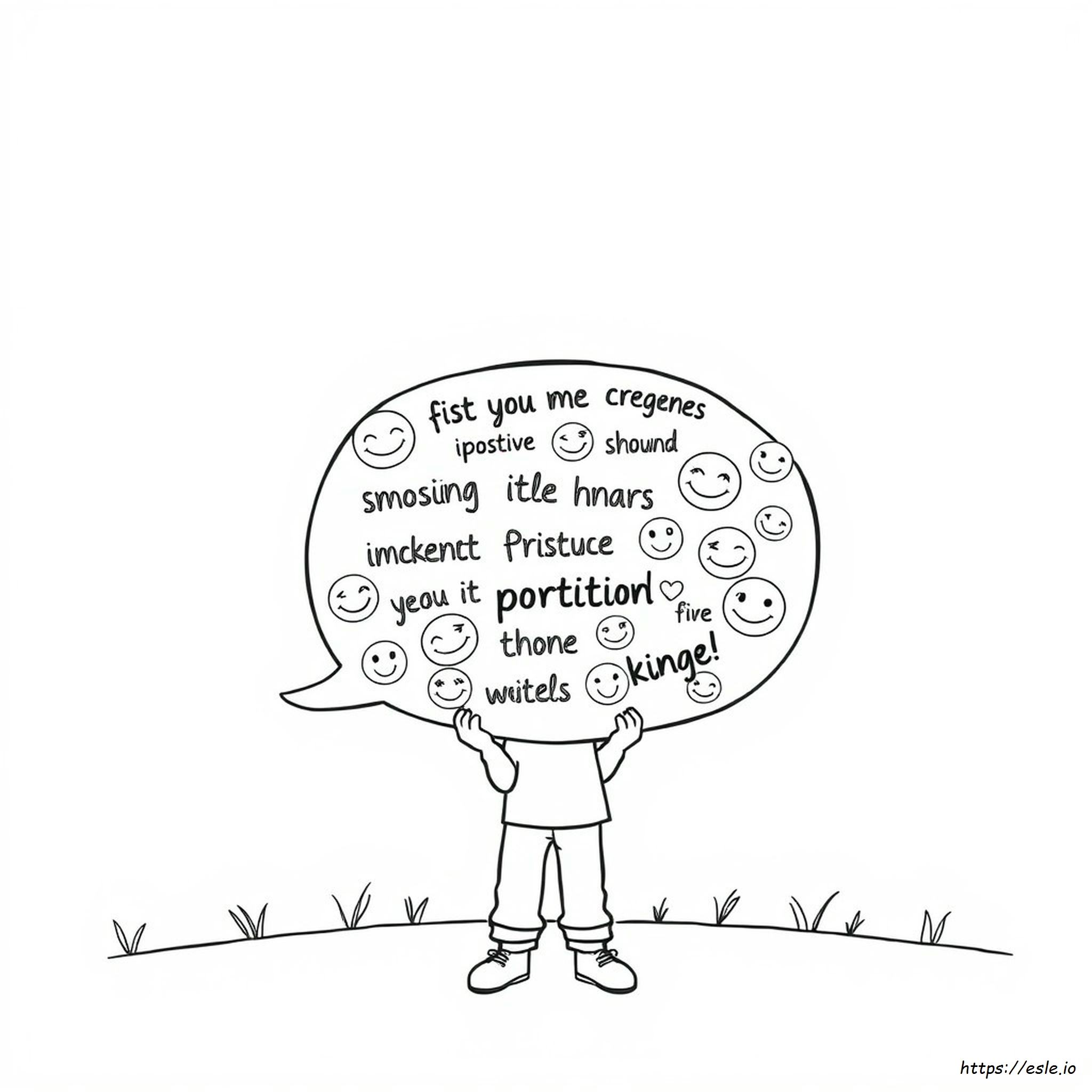 Words Of Affirmation Coloring Page - Free Printable
