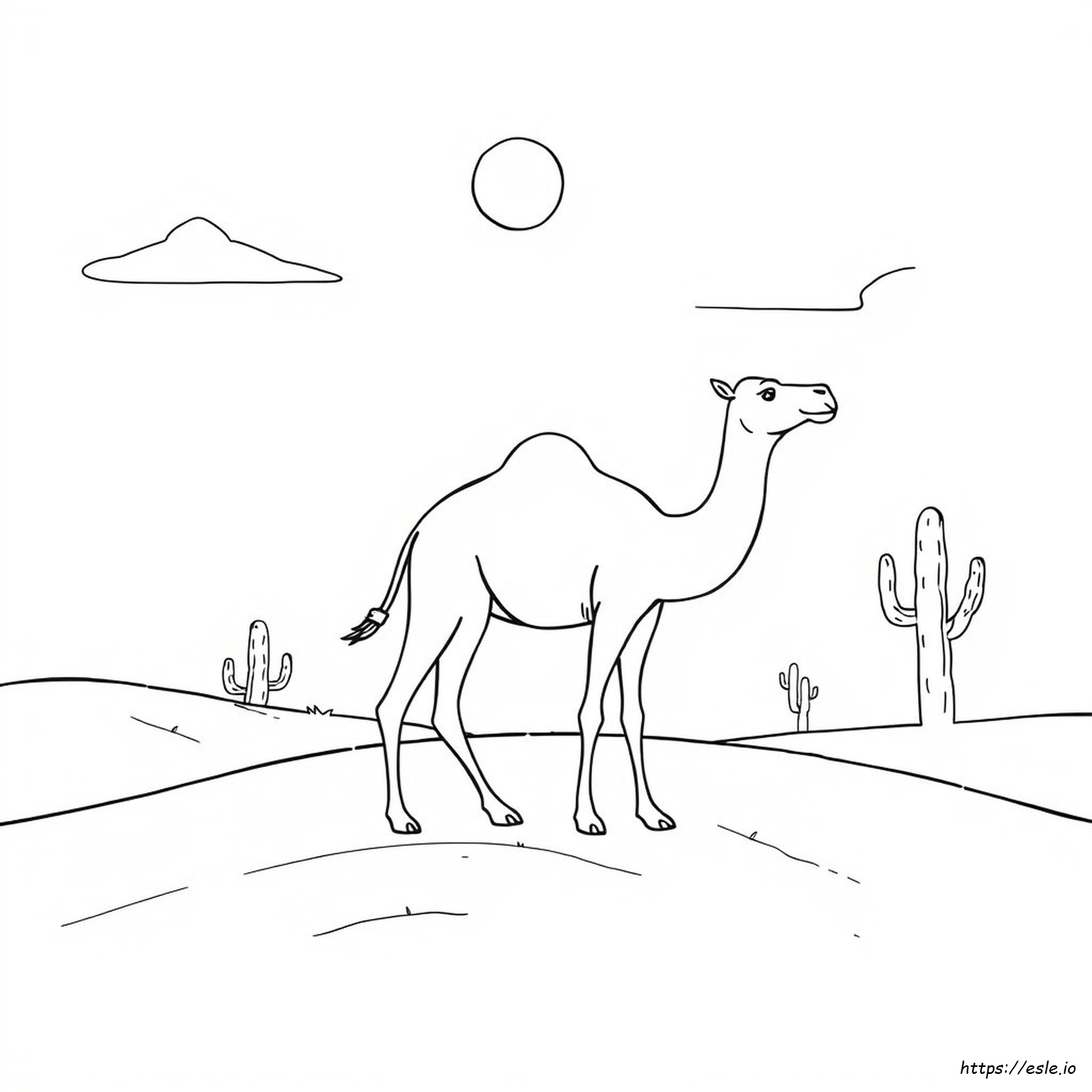 Free Camel Coloring Page