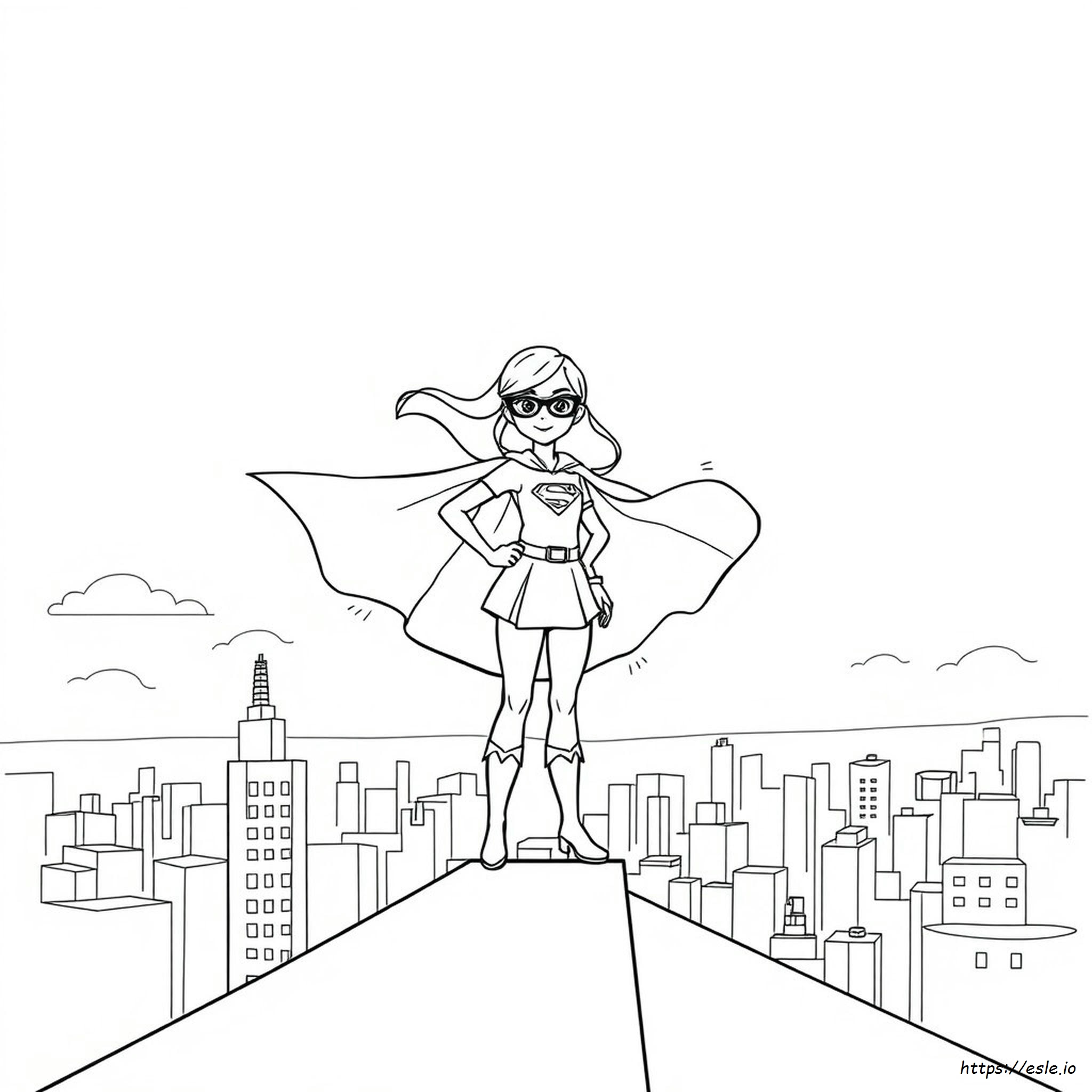 Girl Super Hero Coloring Pages