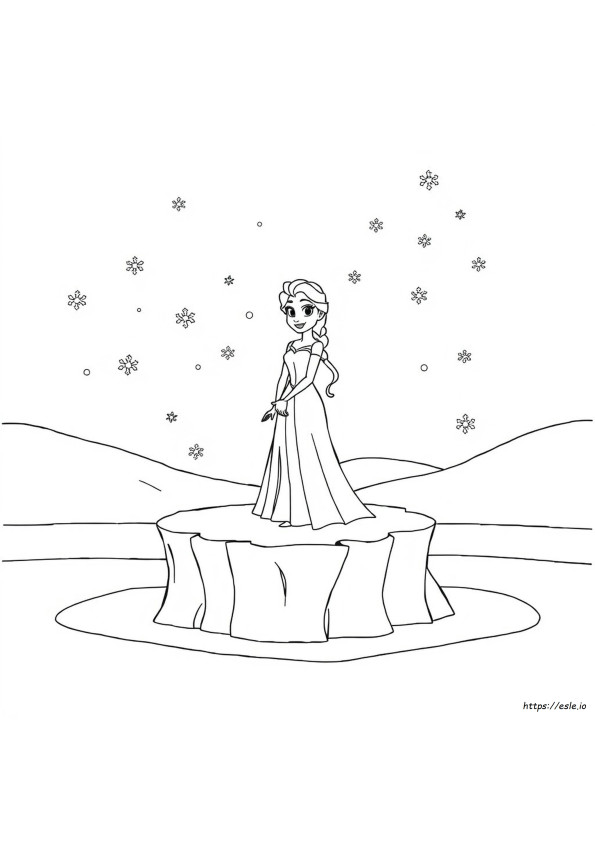 Easy Frozen Colouring Pages
