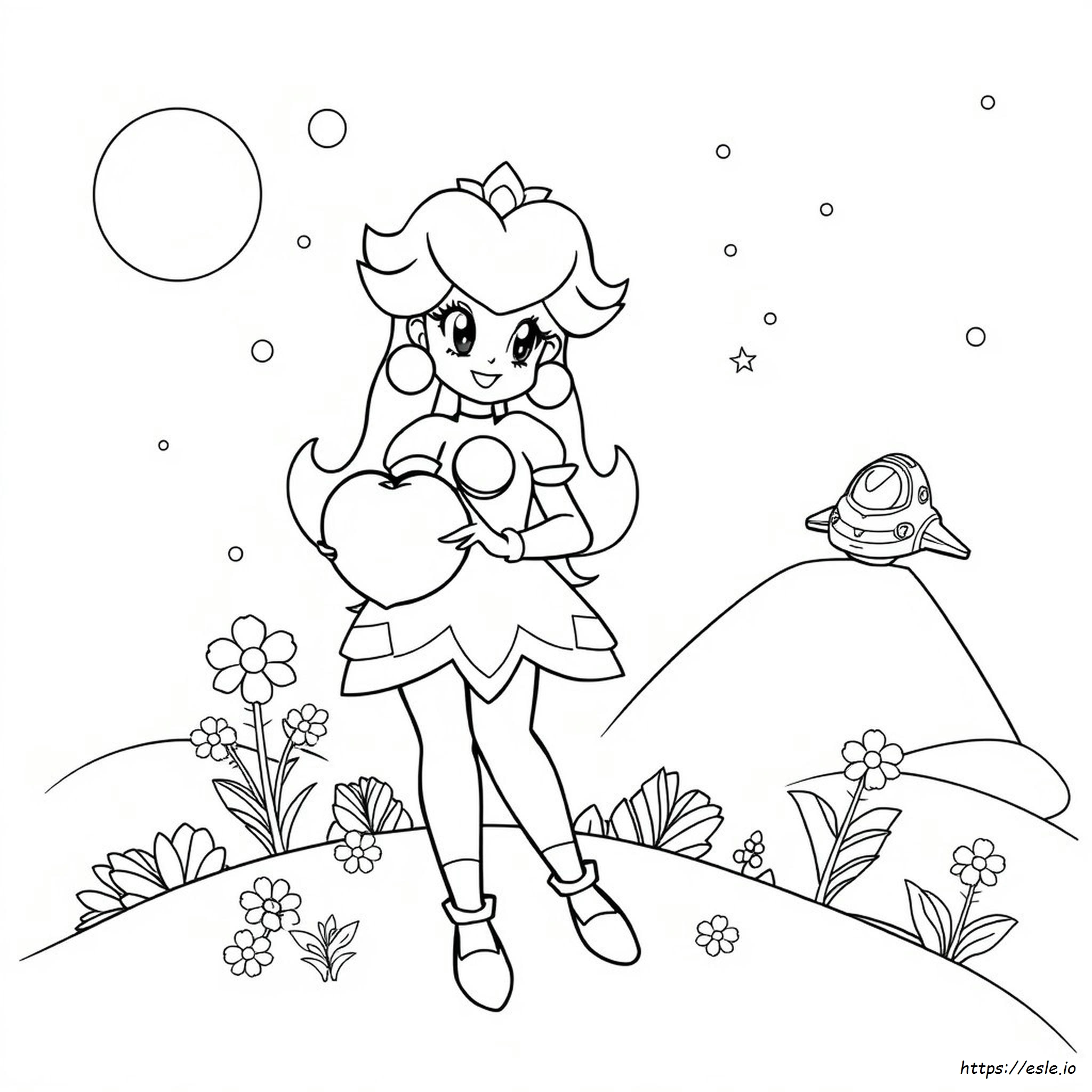 Peach Rosalina Coloring Pages