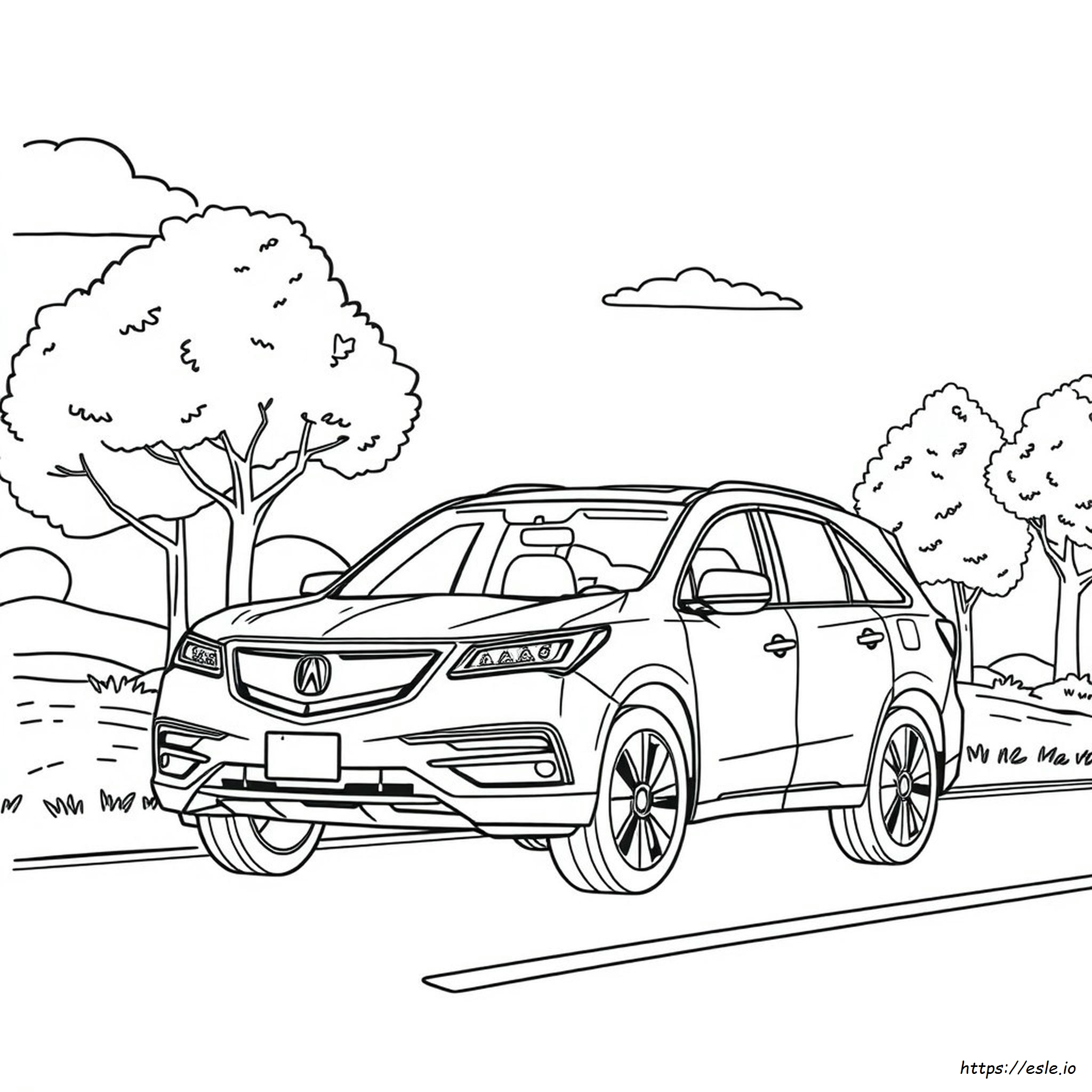 Acura Mdx Boyama Sayfaları