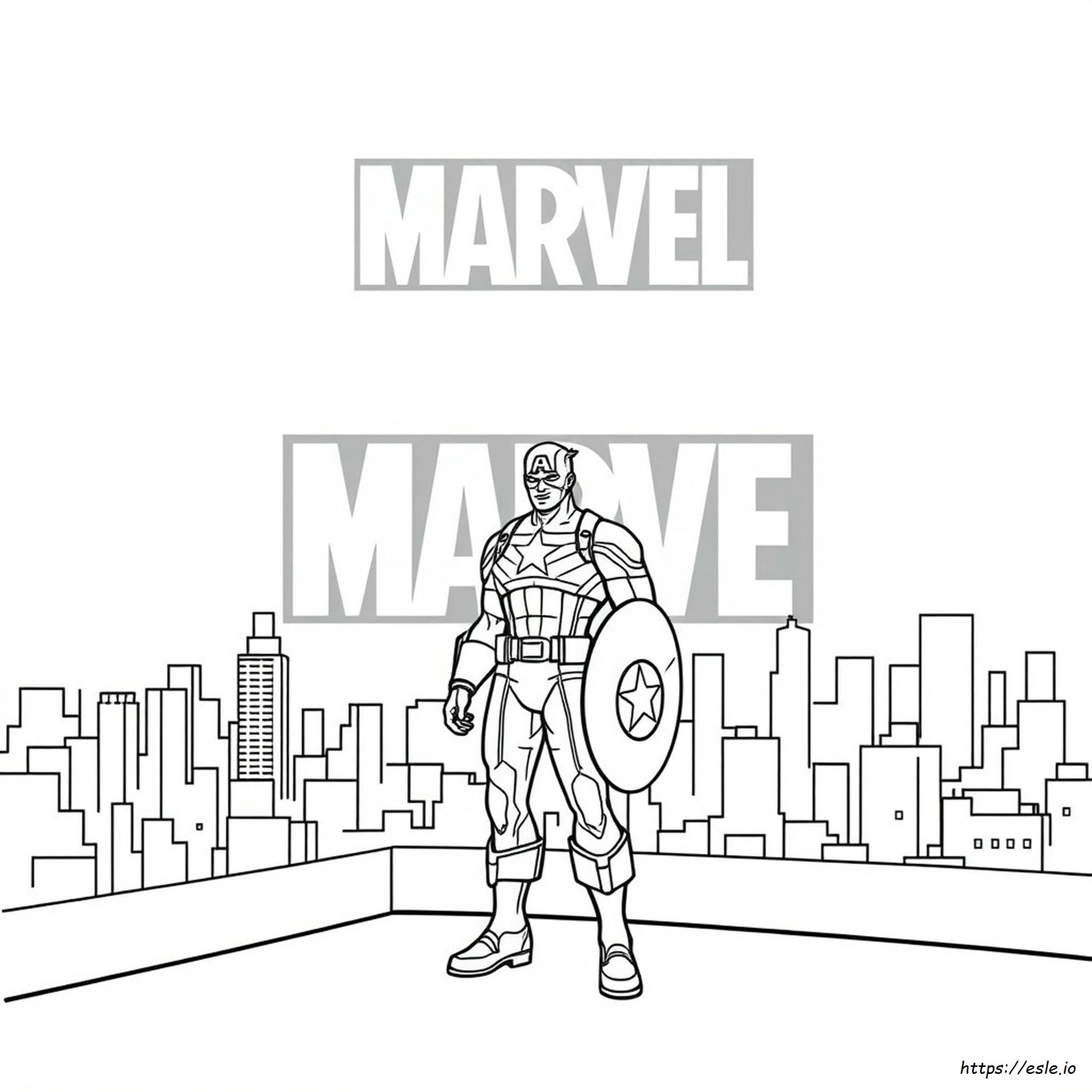 Gambar Mewarnai Marvel Mudah - Unduh & Cetak