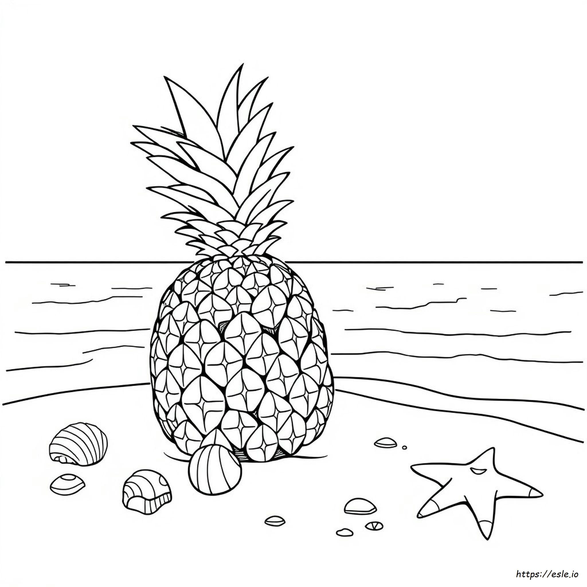 Ananas Ausmalbilder Zum Ausdrucken