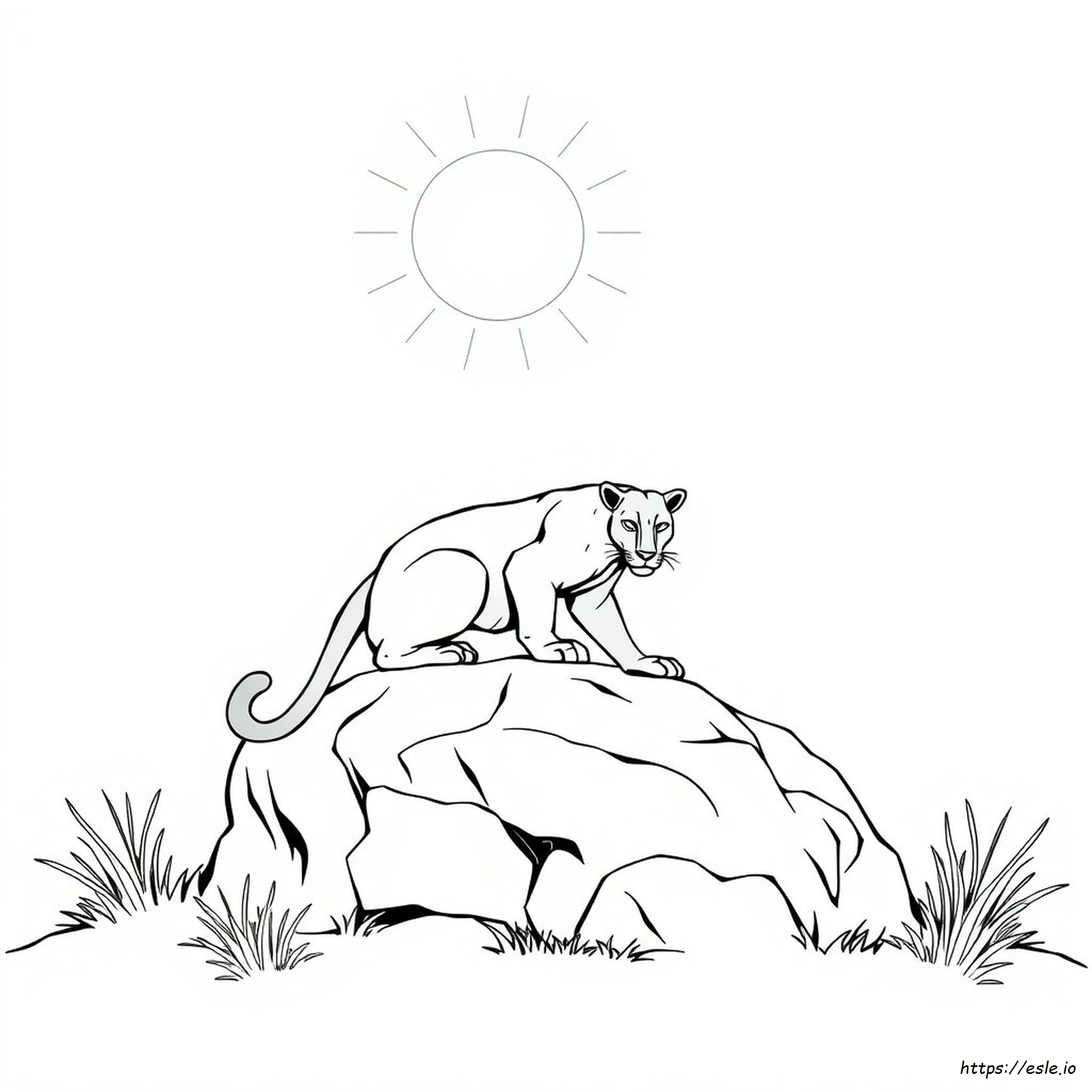Black Panther Colouring Page - Free Printable
