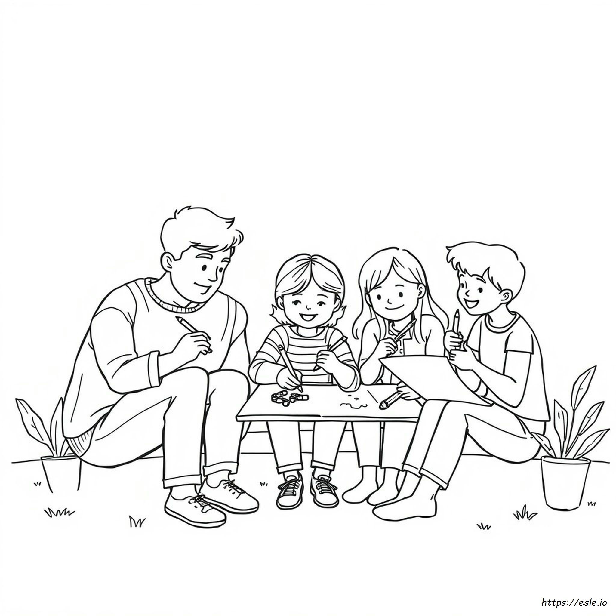 Gambar Mewarnai Orang