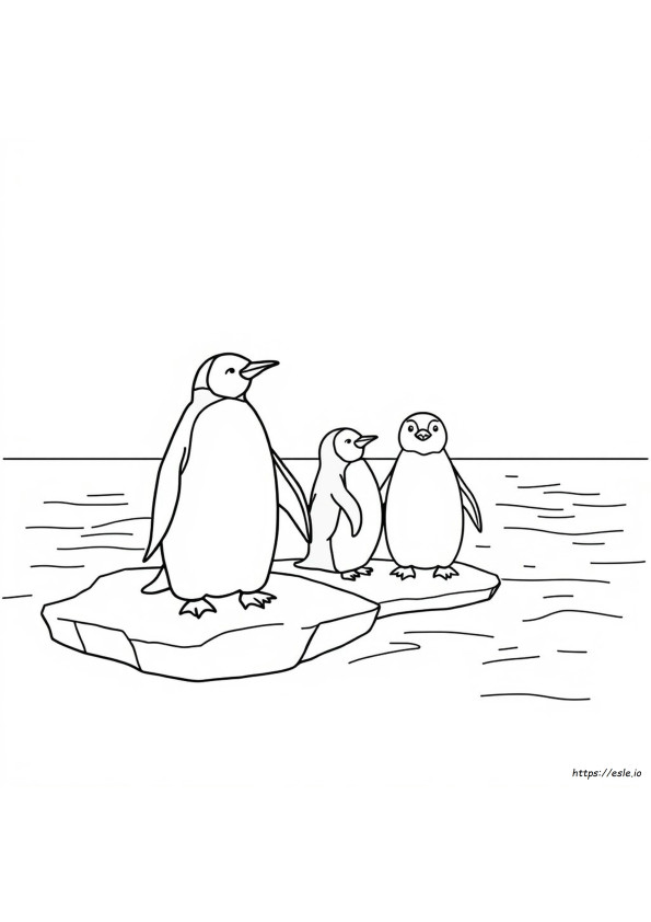 Semplici Disegni Da Colorare Di Pinguini