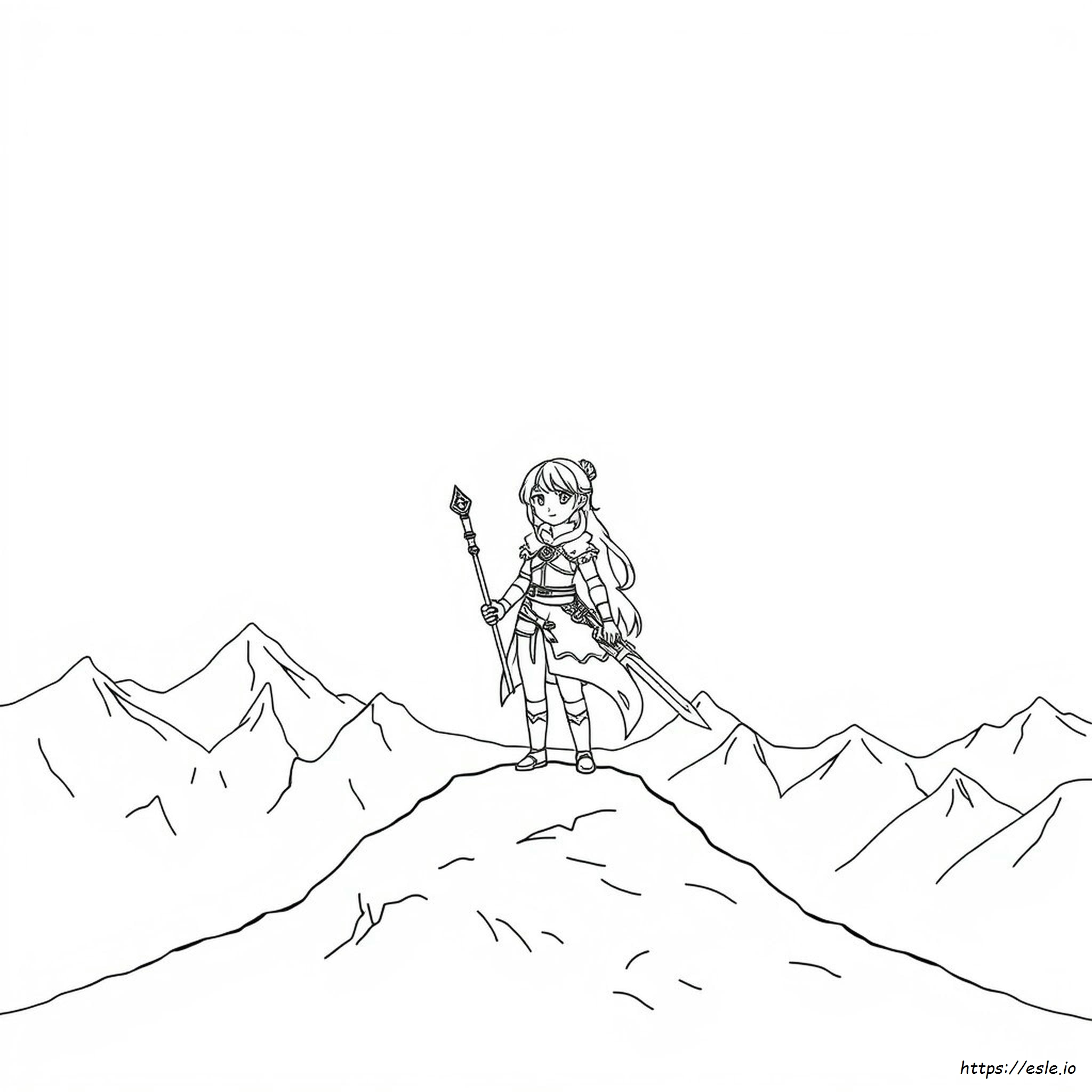 Kaeya Coloring Page - Free Printable