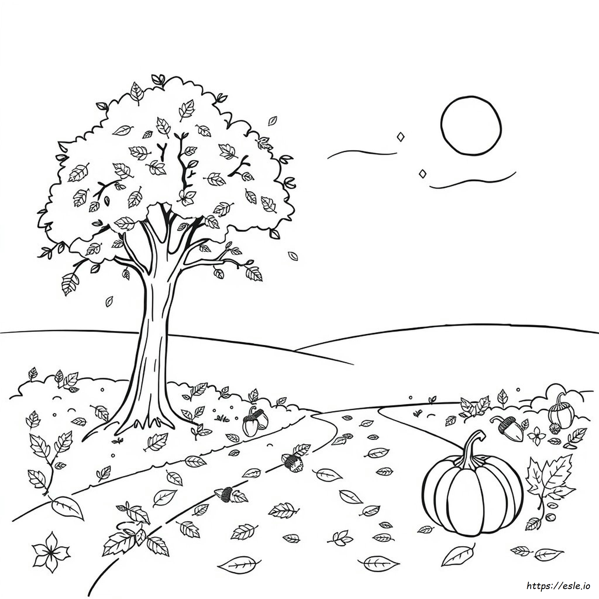 Disegno Autunnale Da Stampare E Colorare
