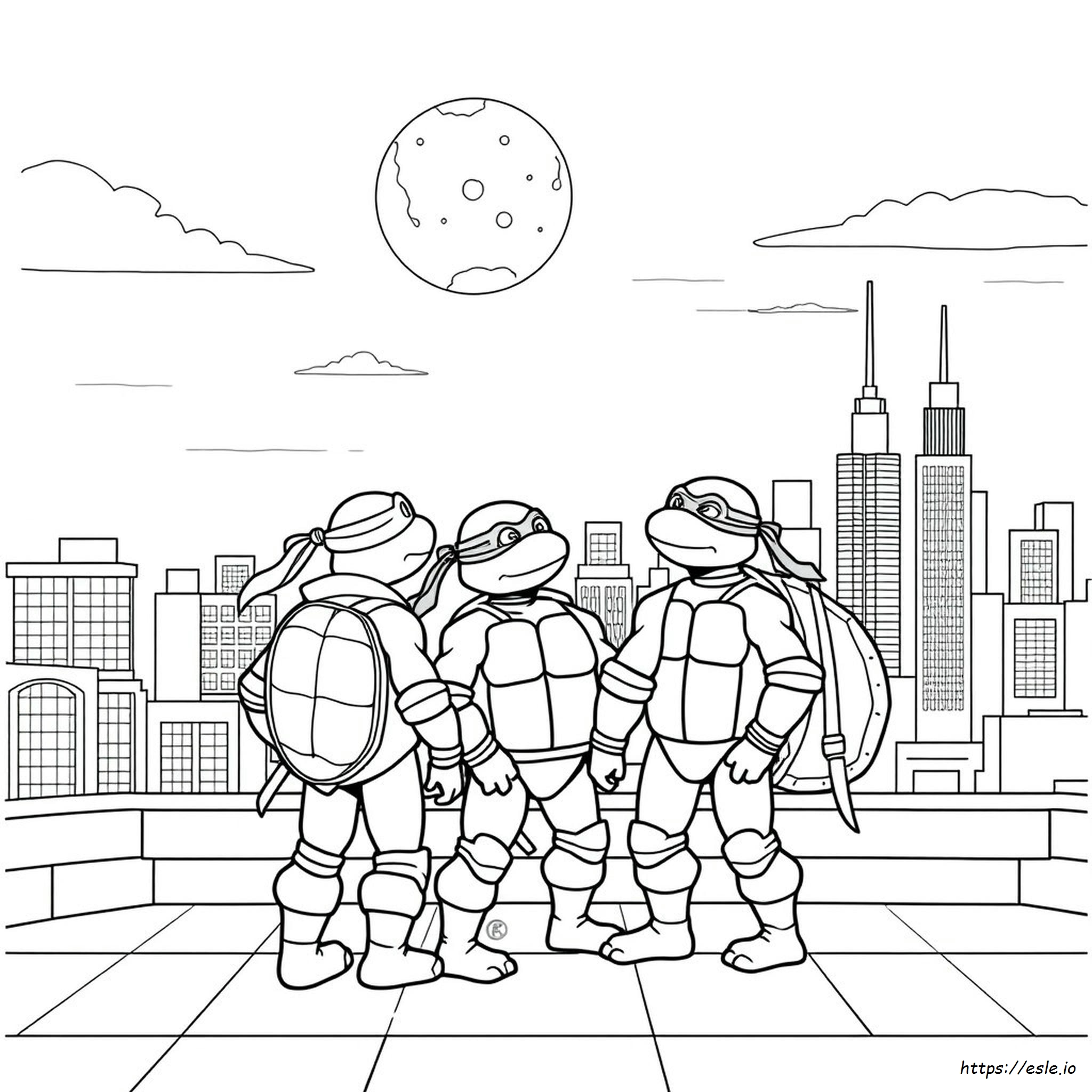 Coloriages Tortues Ninja À Imprimer Gratuits
