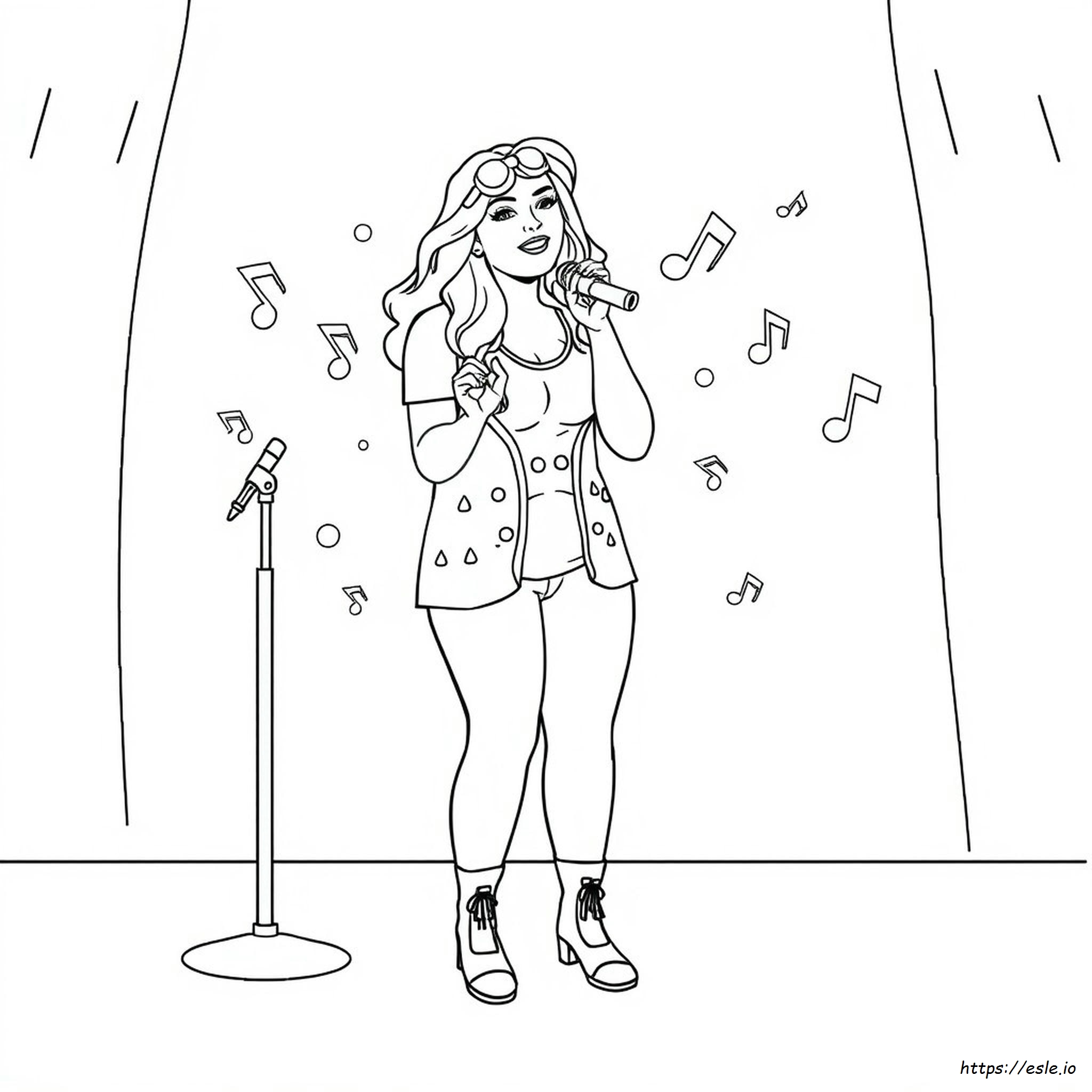 Kelly Clarkson Coloring Pages