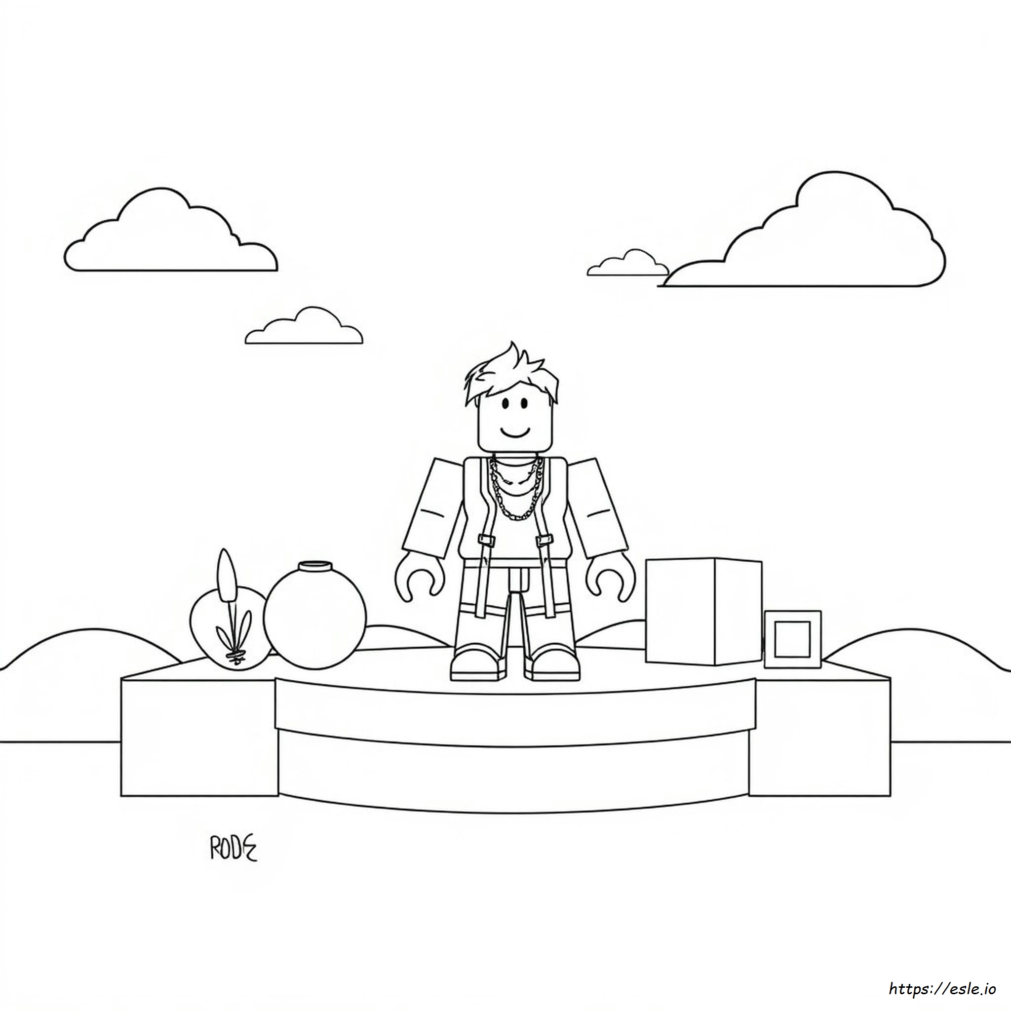 Roblox Avatar Colouring Pages