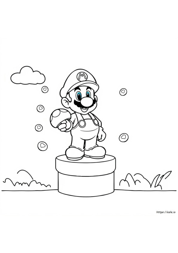 Çocuklar Için Ücretsiz Mario Boyama Sayfaları