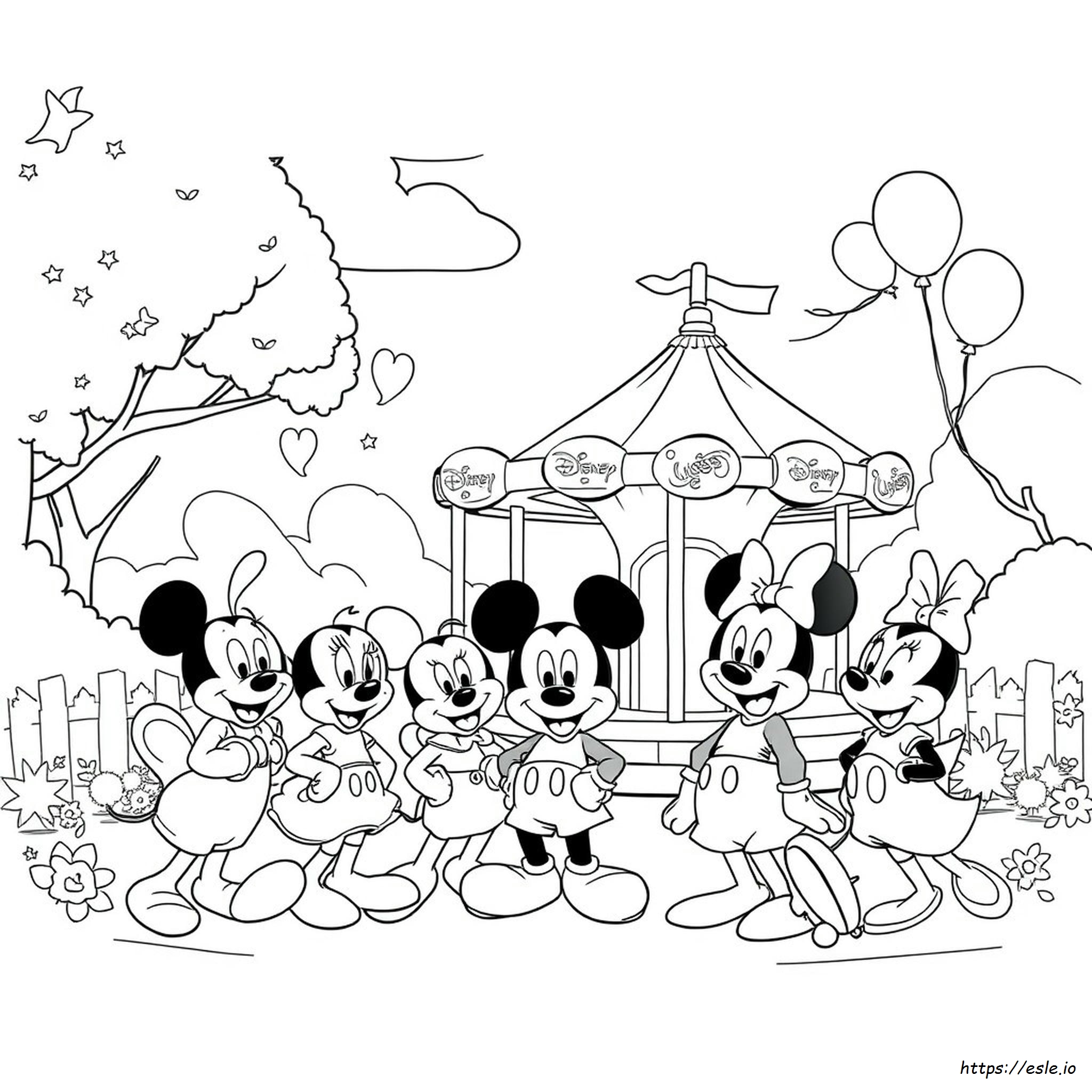 Disney Personages Kleurplaat - Gratis Printen kleurplaat