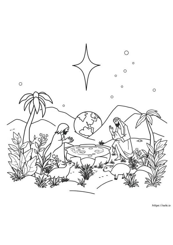 Desenhos Para Colorir Da Criação De Gênesis