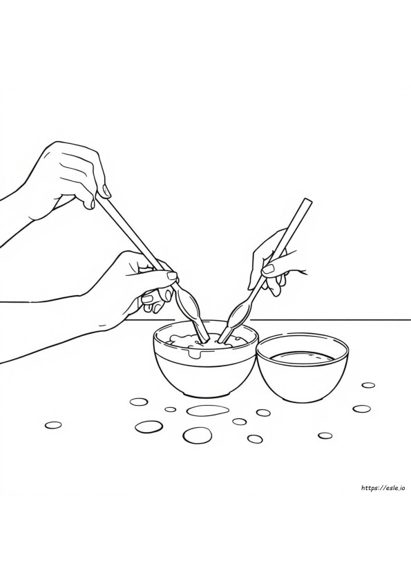 手についた食べ物の色の落とし方 - 塗り絵 無料