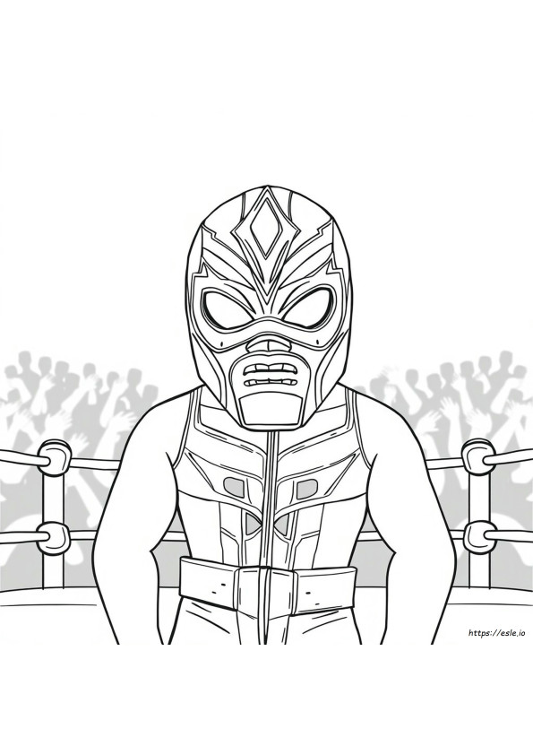 Rey Mysterio Mask Coloring Pages