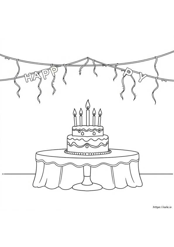 Happy Birthday Coloring Pictures