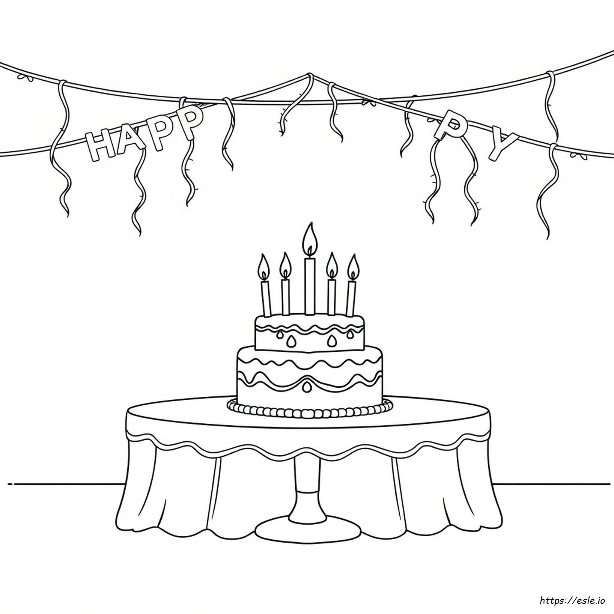 Immagini Da Colorare Di Buon Compleanno