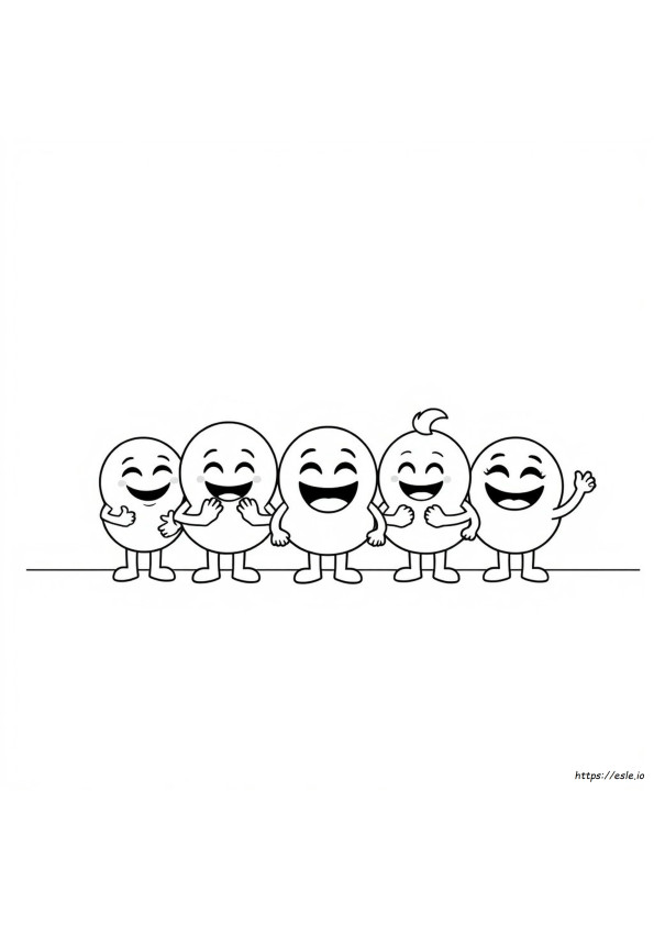 Emoji Boyama Sayfaları Yazdırılabilir