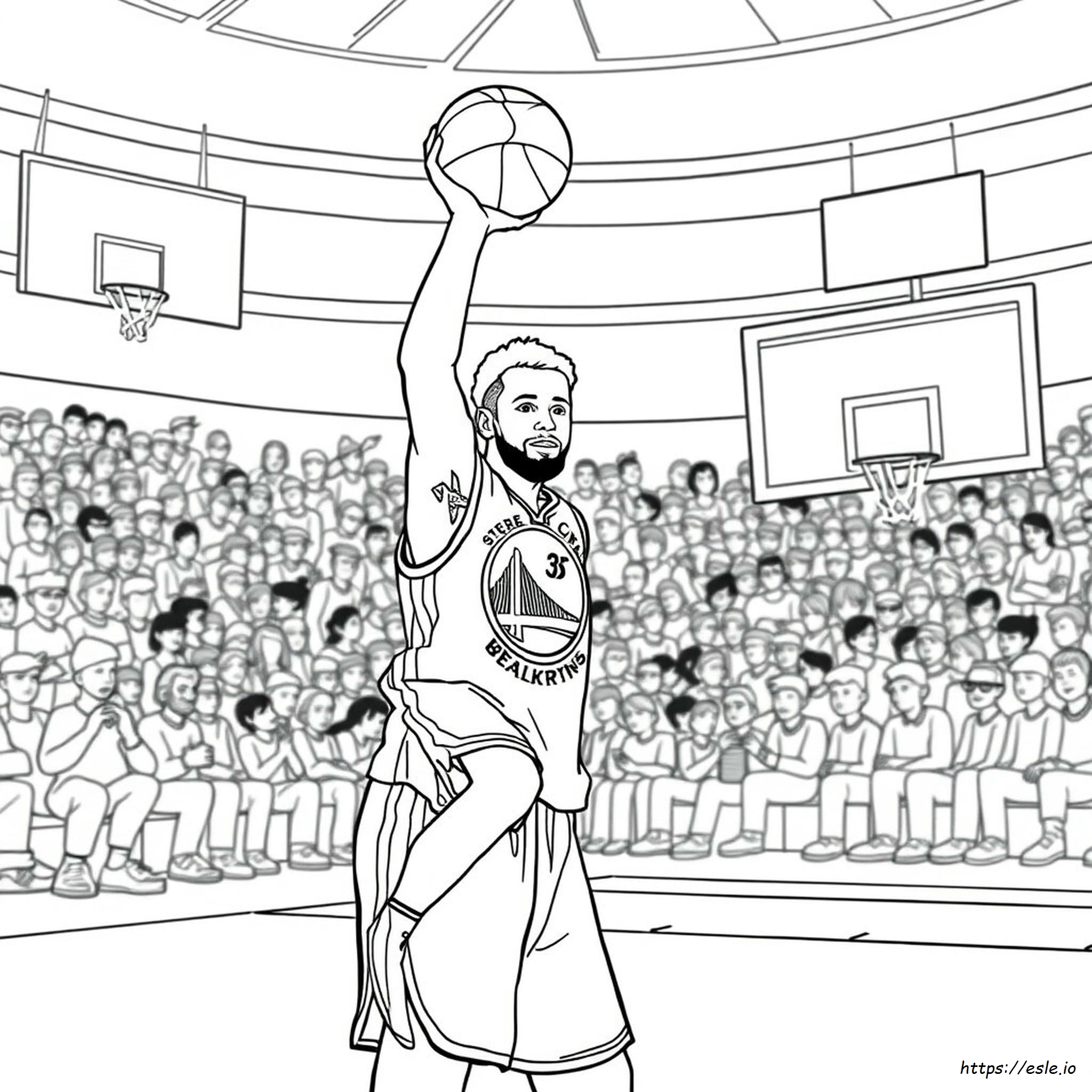 Steph Curry Colouring In