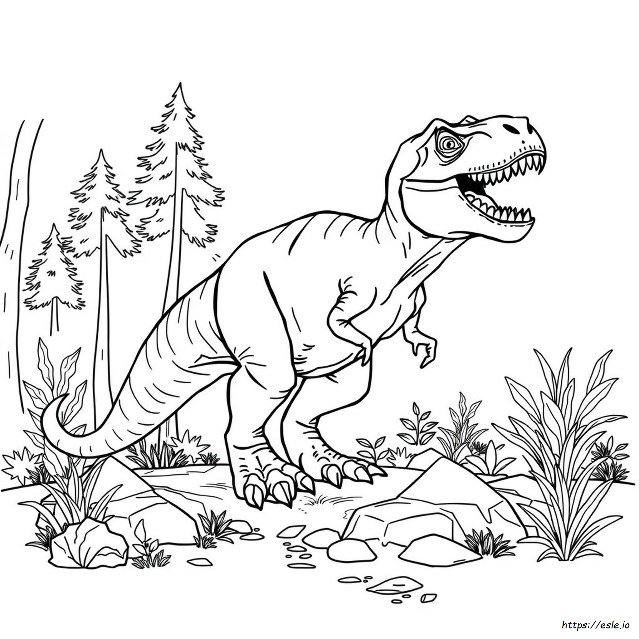 Realistic Indominus Rex Coloring Page
