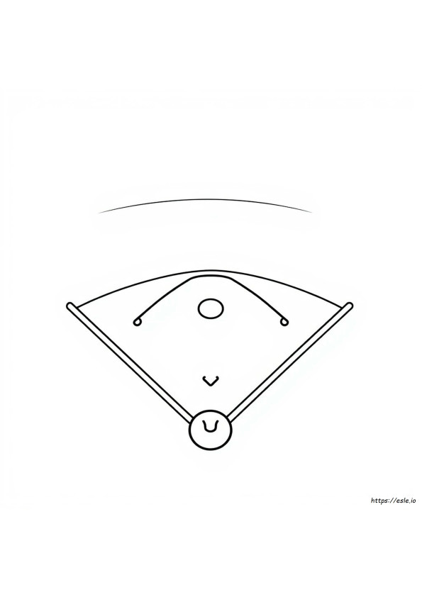 Diamante Da Baseball Da Colorare