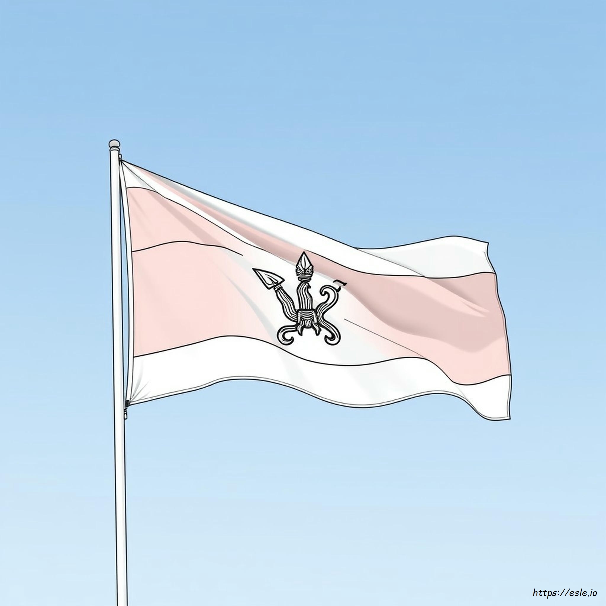 Bendera Thailand Gambar Mewarnai - Gratis Untuk Dicetak