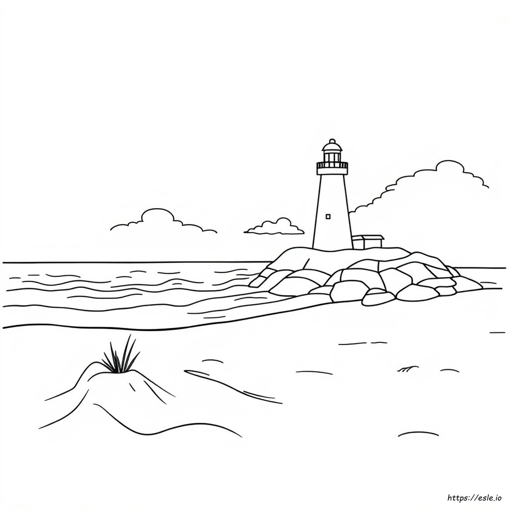 Disegno Da Colorare Scene Di Spiaggia