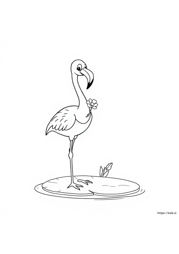 Lustige Flamingo Malvorlagen