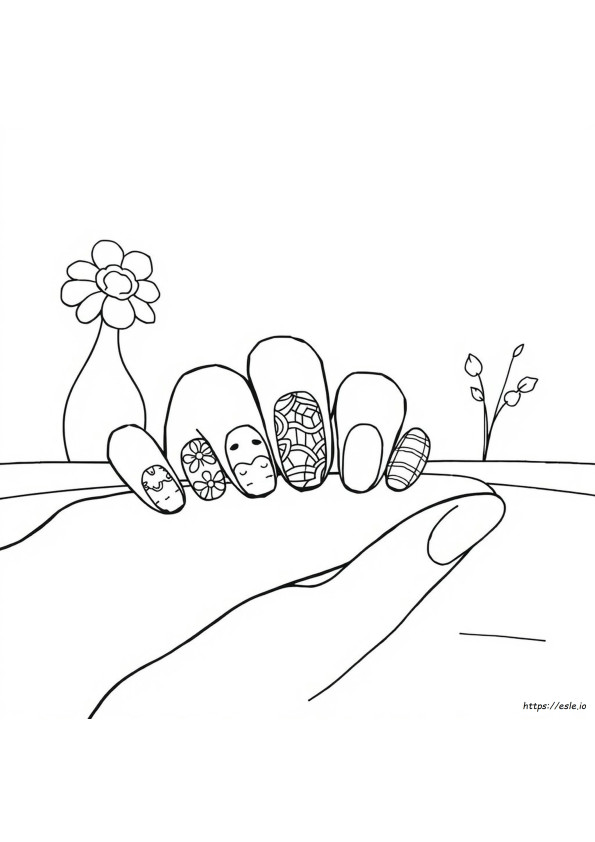 Uñas Para Colorear Imprimibles