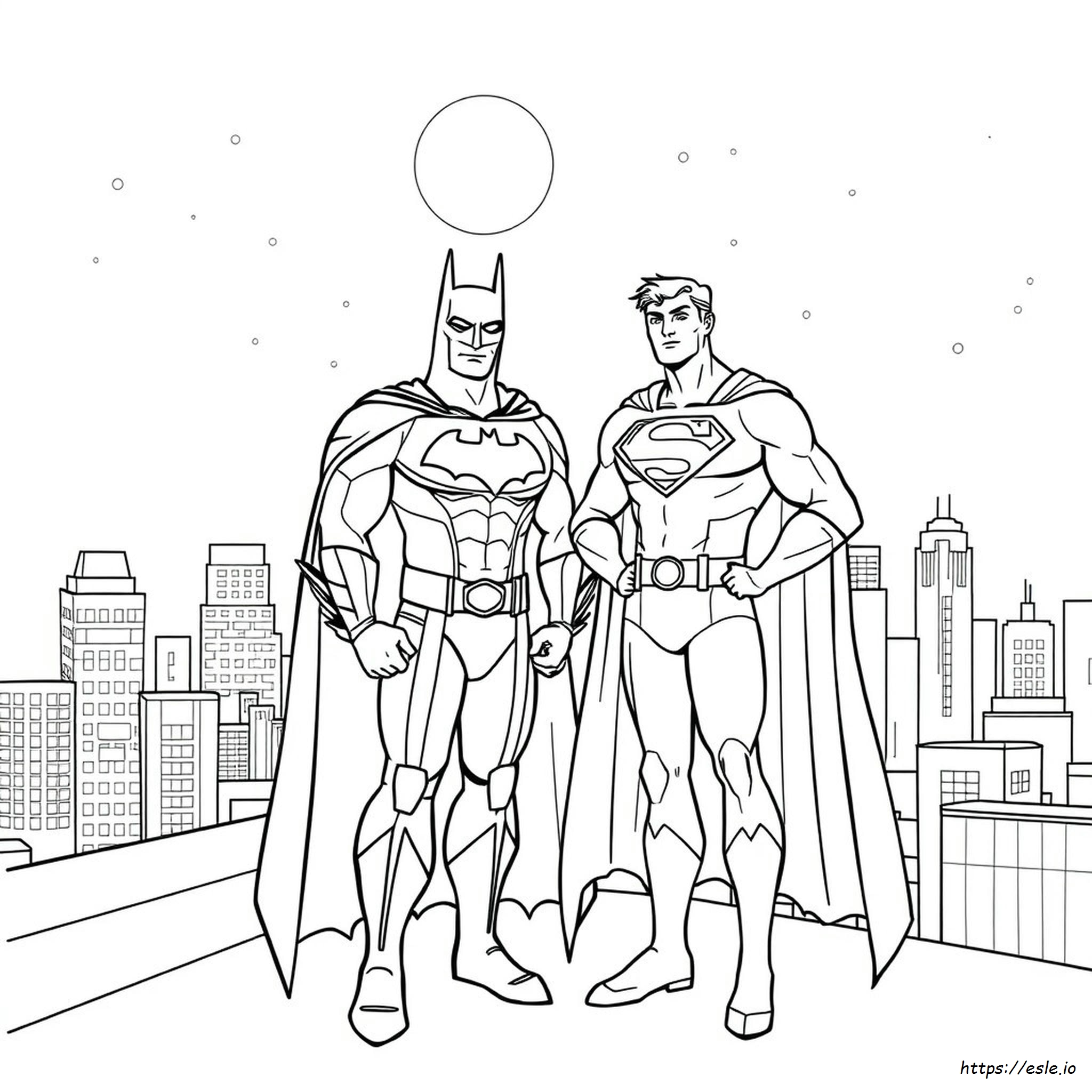Batman Superman Kolorowanki
