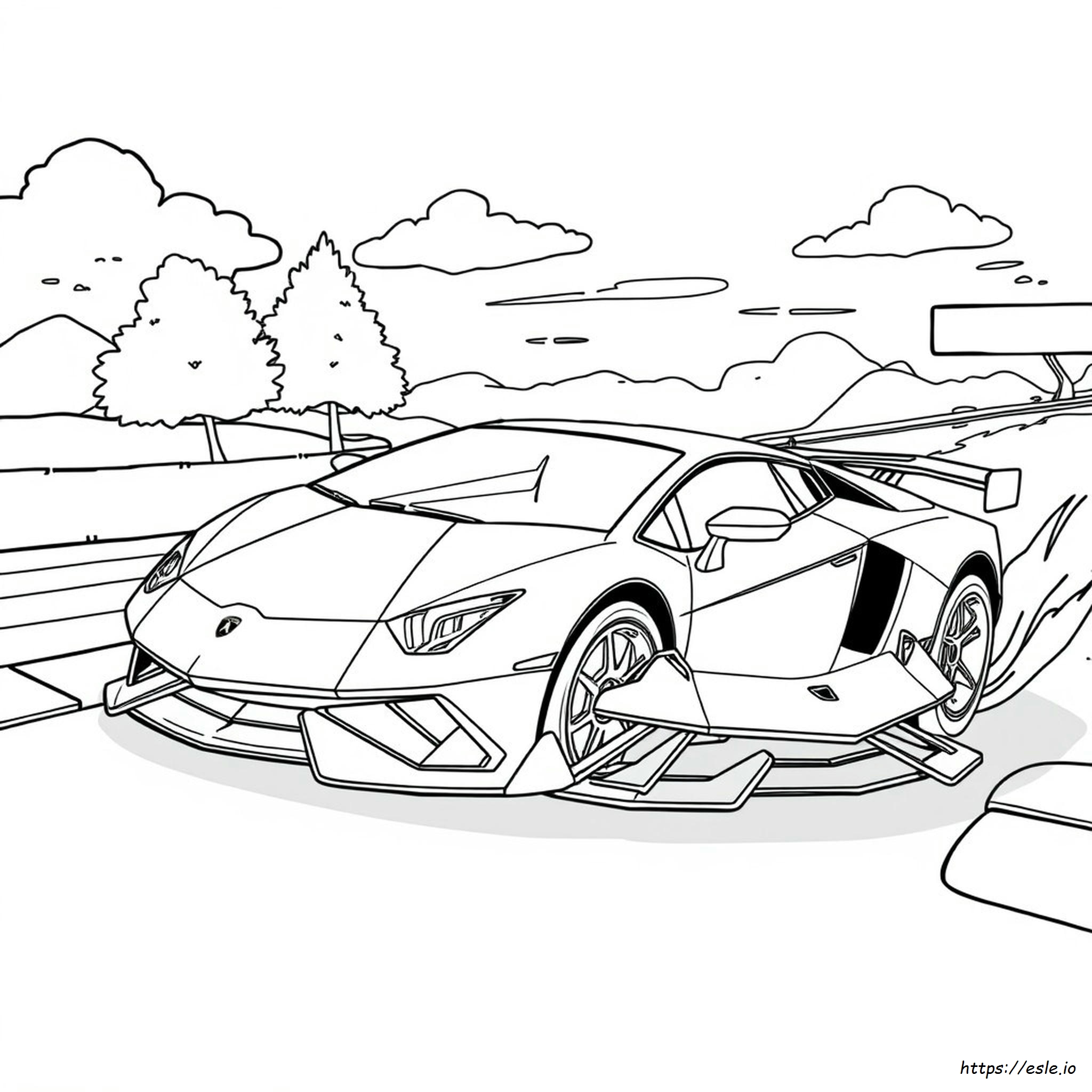 Hot Wheels Lamborghini Gambar Mewarnai