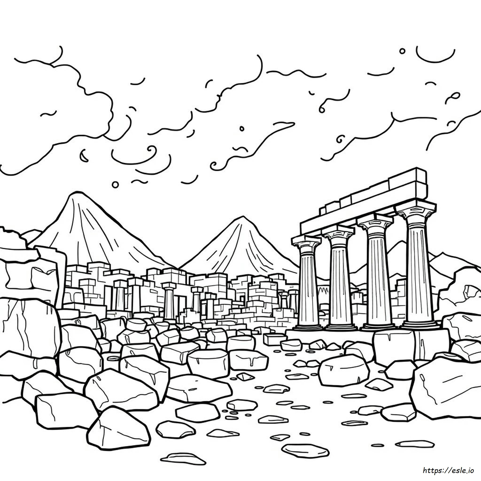 Pompeii Coloring Pages