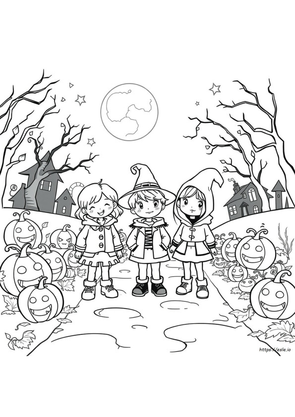 Söpöt Lasten Halloween Värityskuvat