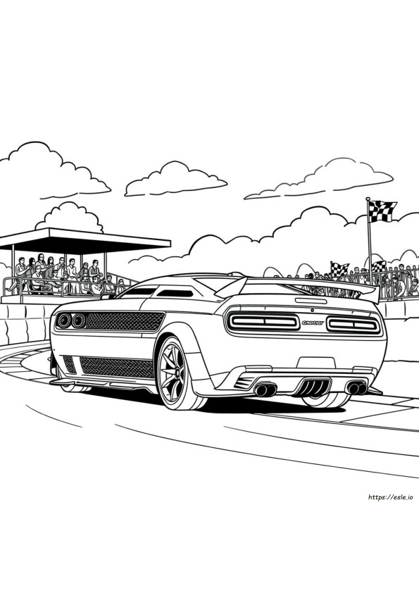 Hellcat Srt Coloring Page