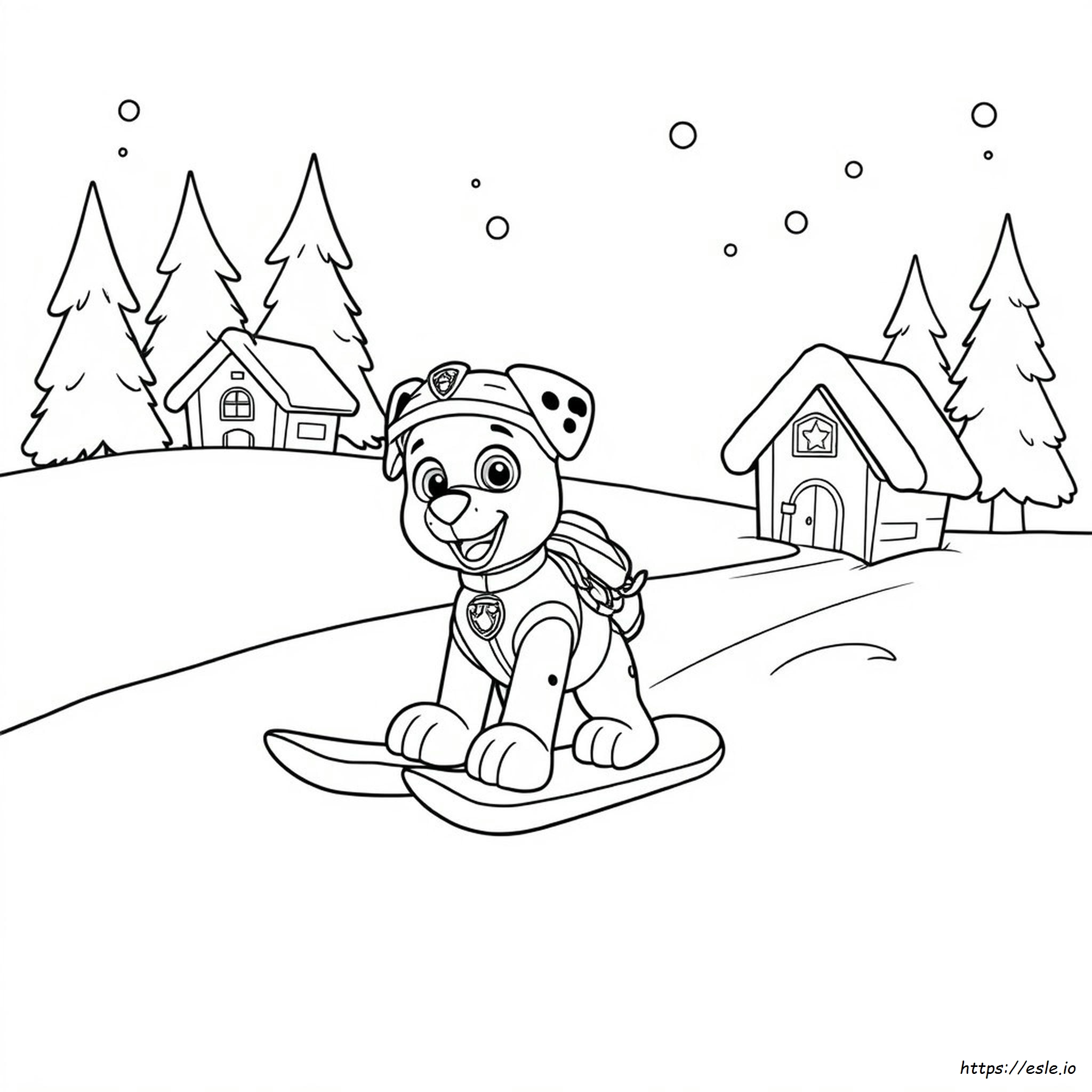 Paw Patrol Coloring Page - Free Printable PDF