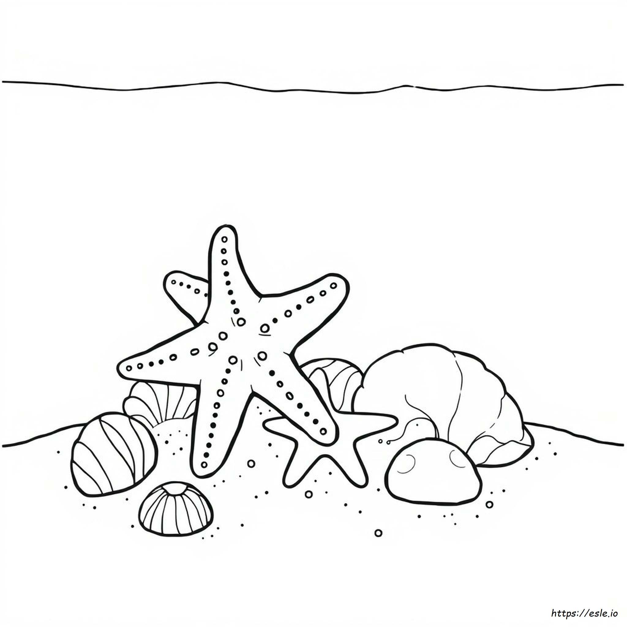 Cute Starfish Coloring Page - Free Printable